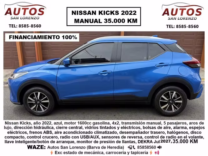 NISSAN KICKS 2022 manual 4x2