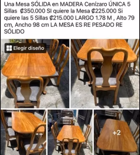 Table Wood Dining House of Guanacaste