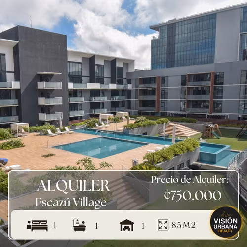 Furnished 1 Bedroom Apartment in Escazú Village