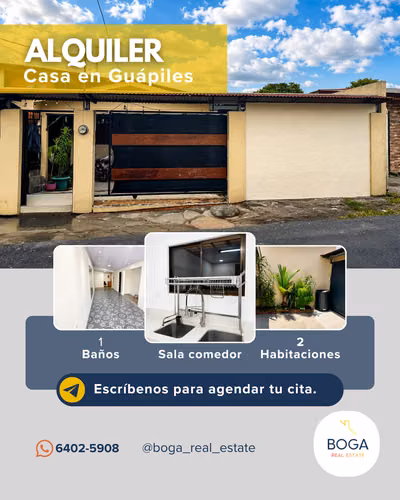 Se alquila casa de habitación con local comercial incluido - Guapiles Centro | Limón
