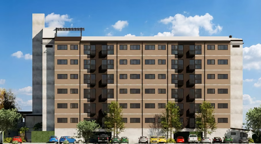 Elegante condominio de 1 dormitorio en comunidad segura en Tibás