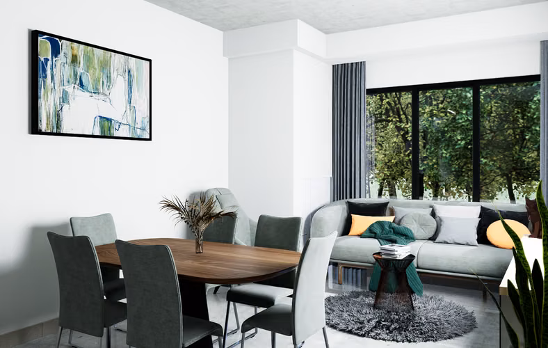 Elegante condominio de 1 dormitorio en comunidad segura en Tibás