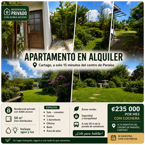 Apartamento alquiler rodeado de naturaleza