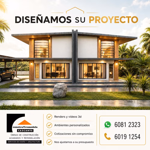 Obras de construcción, acabados, remodelación