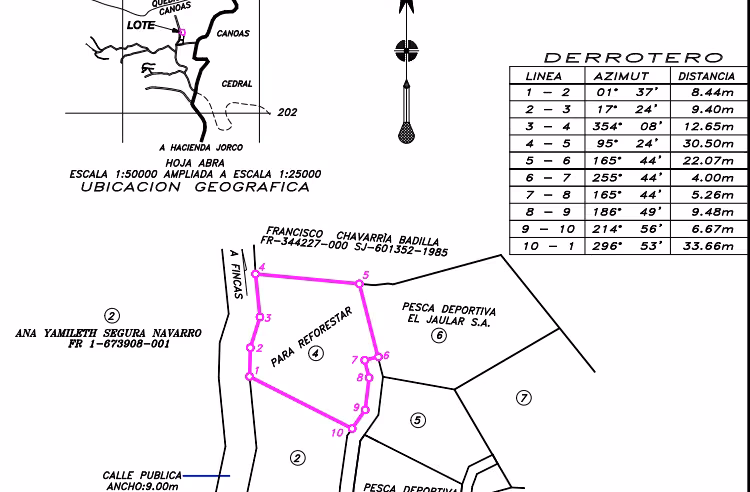 Venta de Terreno en Canoas, Acosta, San José