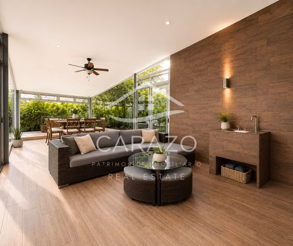 Los Reyes: Casa de lujo de una sola planta con tecnología sostenible