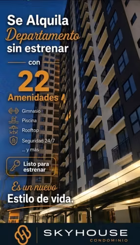 Alquiler de Apartamento para Estrenar en Sky House –San José - Imagen 3