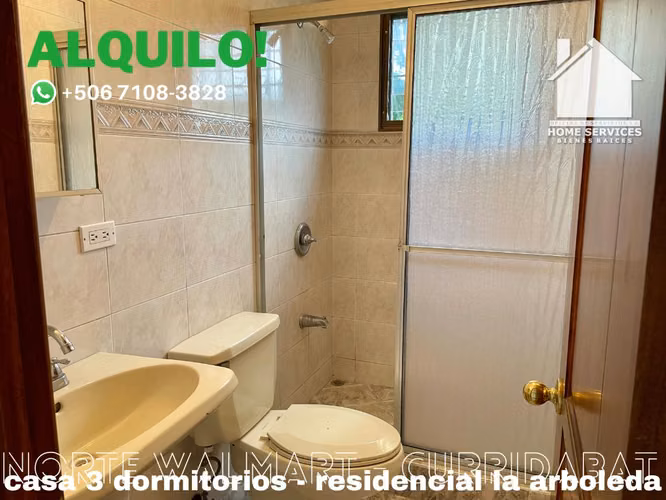 ALQUILO! Exclusiva Casa de 1 Piso – Norte de Walmart Curridabat