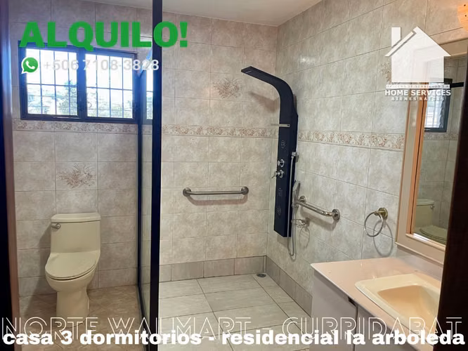 ALQUILO! Exclusiva Casa de 1 Piso – Norte de Walmart Curridabat