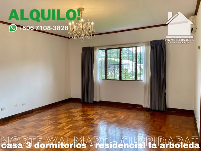 ALQUILO! Exclusiva Casa de 1 Piso – Norte de Walmart Curridabat