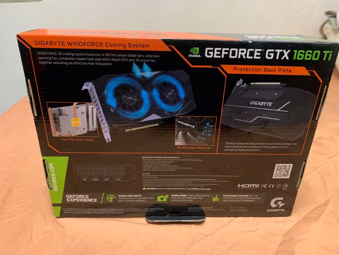 GeForce GTX 1660 Ti 6 GB Gigabyte