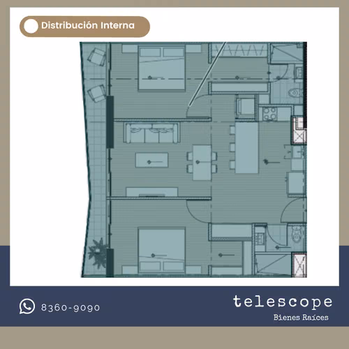 Venta de Apartamento - 2 habitaciones, Rohrmoser