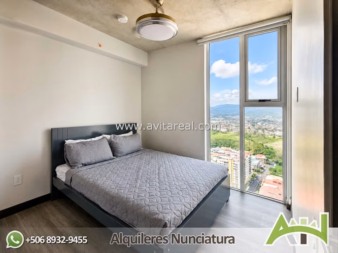 Apartamento amueblado de 2 habitaciones | Secrt Sabana | AC
