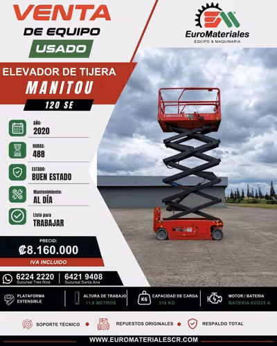 120 SE MANITOU ELEVADOR DE TIJERA - year 2020