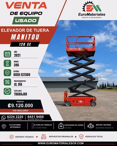 120 SE MANITOU ELEVADOR DE TIJERA - year 2021