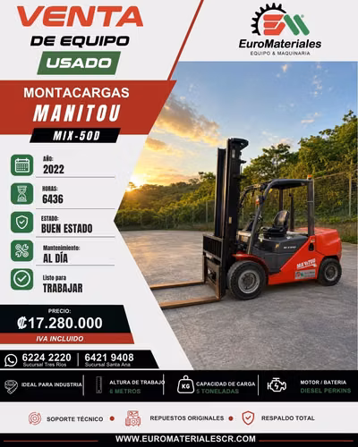 MIX-50D MANITOU MONTACARGAS - year 2022