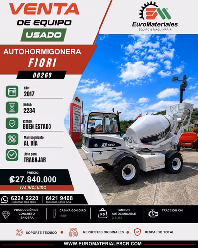 DB260 FIORI AUTOHORMIGONERA -year 2017