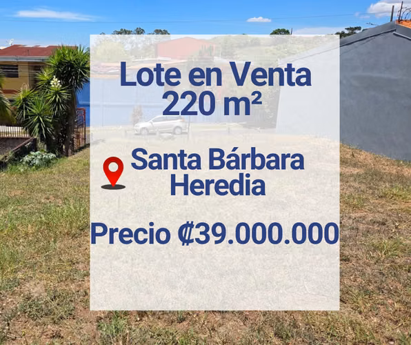 Lote en Santa Bárbara, Heredia - Hasta 3 Apartamentos - Imagen 1