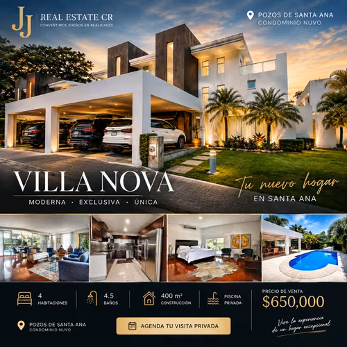Modern Luxury House with Private Pool - 124; 4-His - 124; Santa Ana Nuvo Condo - 124; $650,000