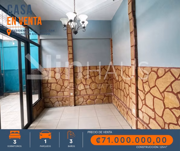 Venta de casa en San Antonio de Coronado-DB