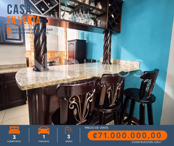 Venta de casa en San Antonio de Coronado-DB
