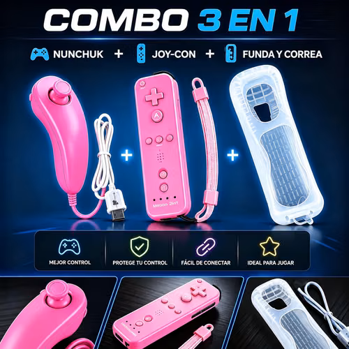 Controles de Nintendo Wii & Wii U en Combo