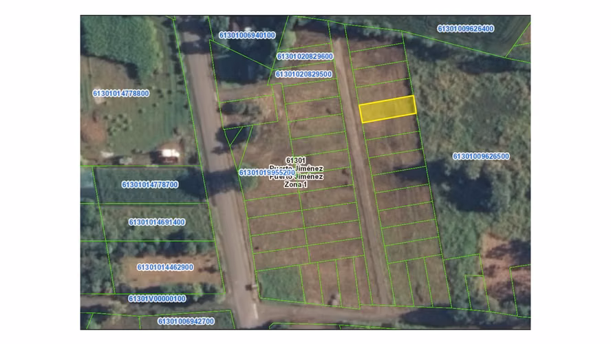 Venta de lote de 300 m2 en La Palma de Puerto Jiménez