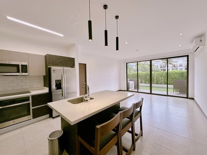 ALQUILER DE APARTAMENTO CON LINEA BLANCA EN CONDOMINIO, BRASIL DE SANTA ANA