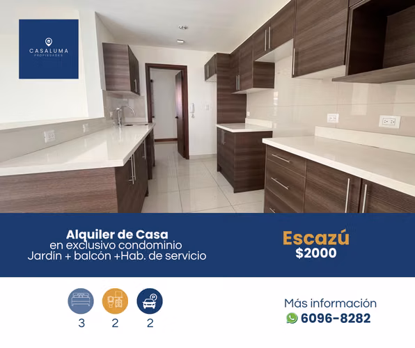 ALQUILER EN TREJOS - AMPLIA CASA