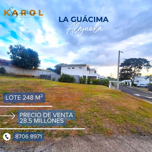 Lote esquinero en venta – La Guácima, Alajuela