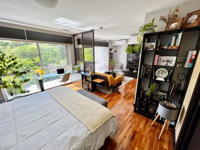Apartamento estudio con vista espectacular | amoblado