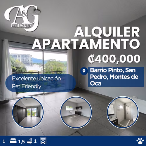 Alquiler Apartamento Barrio Pinto, San Pedro. AMOA142
