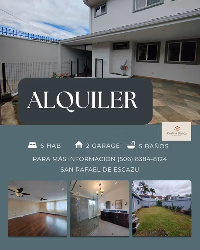 Alquilo casa independiente en residencial seguro