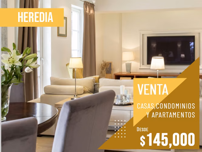 VENTA DE CASAS, APARTAMENTOS Y CONDOMINIOS EN: HEREDIA, SN FRANCISCO, SN JOAQUIN, BARREAL, BELÉN - Imagen 1