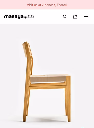 NUEVA Silla De MASAYA & CO En Madera De Teca, TOTALMENTE NUEVA