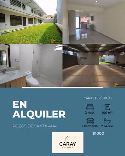 Alquiler de apartamento en Pozos, en 2 nivel