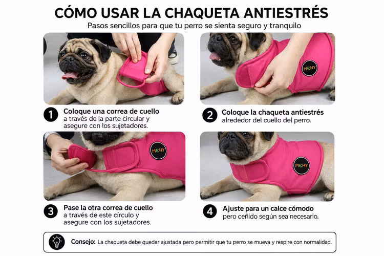 Chaqueta ropa antiestrés para perro - Imagen 4