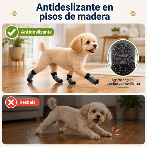 6 medias ropa antideslizantes para perro - Imagen 5
