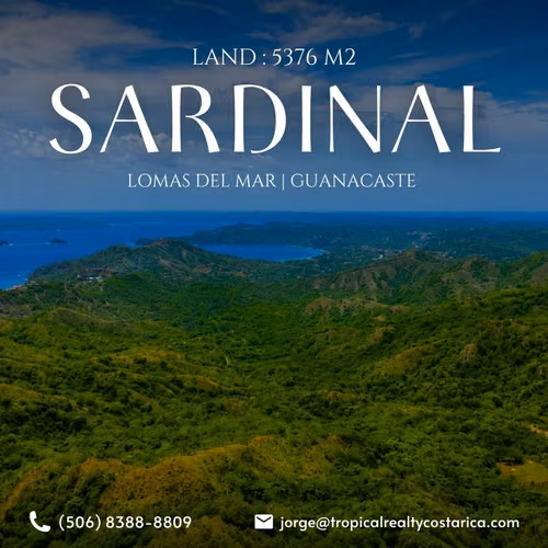 Estate Lot for Sale in Lomas del Mar, Guanacaste | 5,376 m² | US$105,000