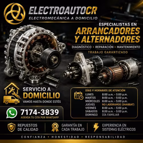 Venta y reparación de Arrancadores.