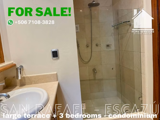 VENDO! 3 Dormitorios, 75 m2 de Terraza y Vistas – San Rafael Escazú.