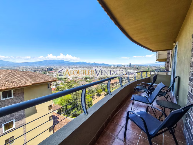 FURNISHED 3 BEDRS APARTMENT WITH VIEW IN SAN RAFAEL ESCAZU