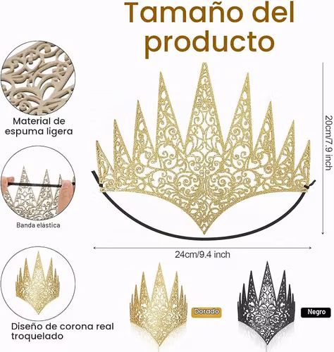 Corona disfraz reina princesa halloween