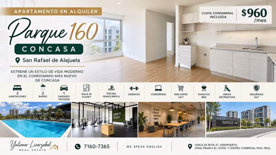 Brand-New Apartment for Rent | Parque 160, Concasa
