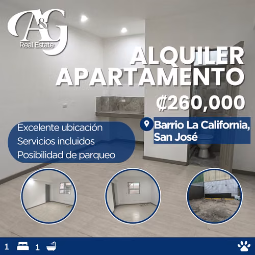 Rental apartment type studio, Barrio La California ASJ445