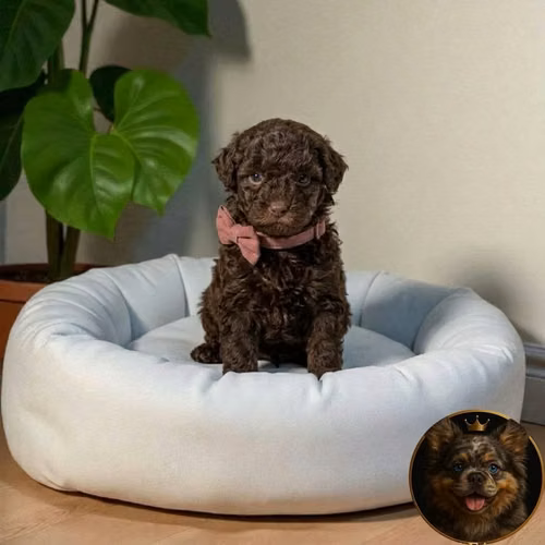 French Poodle Tácita Chocolate. - Imagen 4