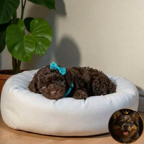 French Poodle Tácita Chocolate. - Imagen 3