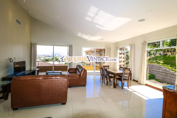 APARTAMENTO AMUEBLADO DE 210 M2 CON TERRAZA GRANDE Y VISTA EN ESCAZU - Imagen 3