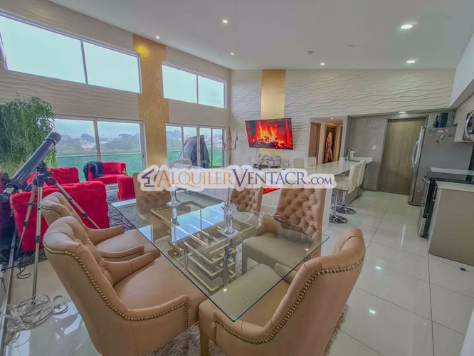 Lujoso Penthouse amueblado con vista en torre Paradisus Rohrmoser Pavas - Imagen 4