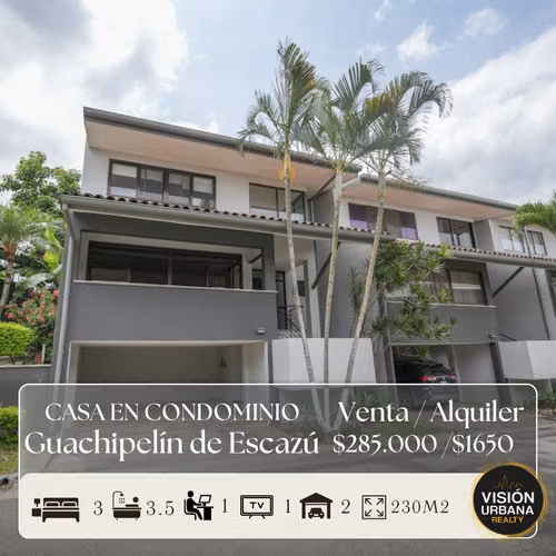 Casa de 3 Habitaciones + Oficina en Guachipelín